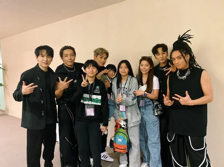 阿弟老婆和小孩也到現場支持Energy。翻攝蕭景鴻(阿弟)臉書