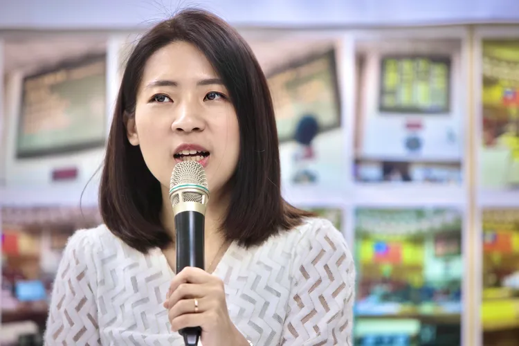 徐巧芯認為，這次若使用全民調，爭議會再少一點。林林攝