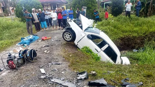 參加葬禮後「車輛離奇失控」 4親人撞車墜溝全沒命