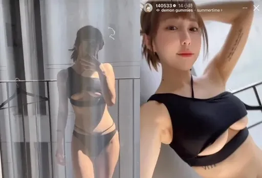 「台灣第一美胸」梓梓曬E級最辣南半球  玻璃倒影雪白UU見客