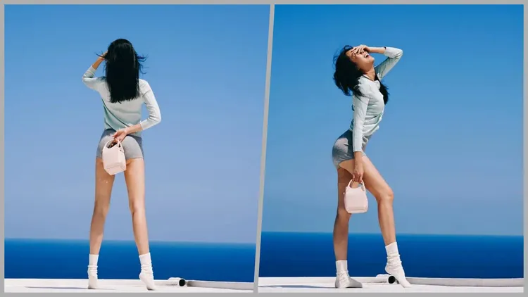 隋棠日前曬出在台東海邊的辣照，不僅秀了逆天長腿，還讓粉絲狂盯著她「犯規的屁股蛋」。翻攝《隋棠 Sonia Sui》粉絲頁