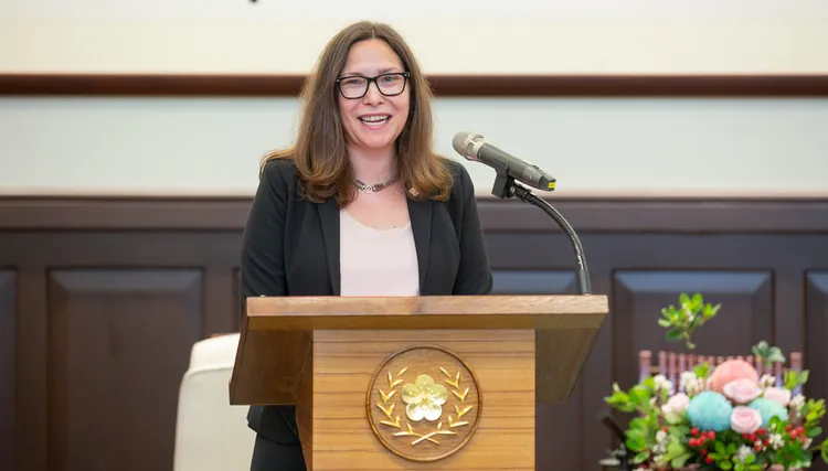 羅森柏格稱許，台灣是世界上一股良善的力量，期待未來台美繼續合作。府提供