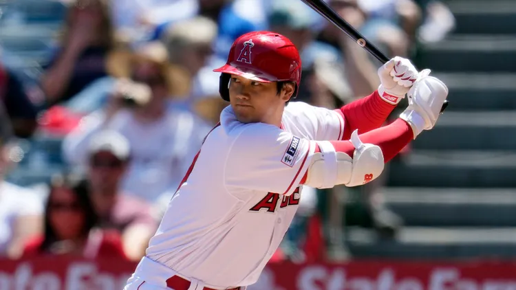 大谷翔平在大聯盟已打出130支全壘打。美聯社