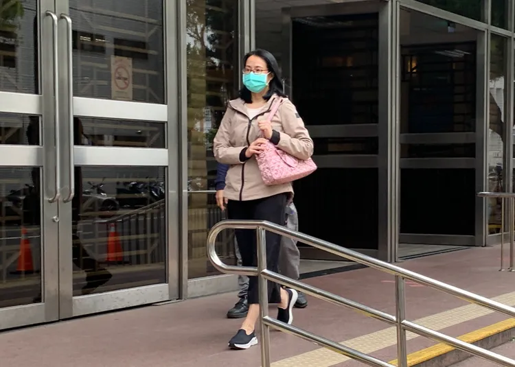 前消防員黃櫻惠(圖)與丈夫遭麥當勞控告勒索。丁牧群攝