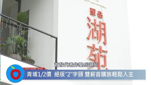 青埔1/2價!絕版「2」字頭 雙薪首購輕鬆入主