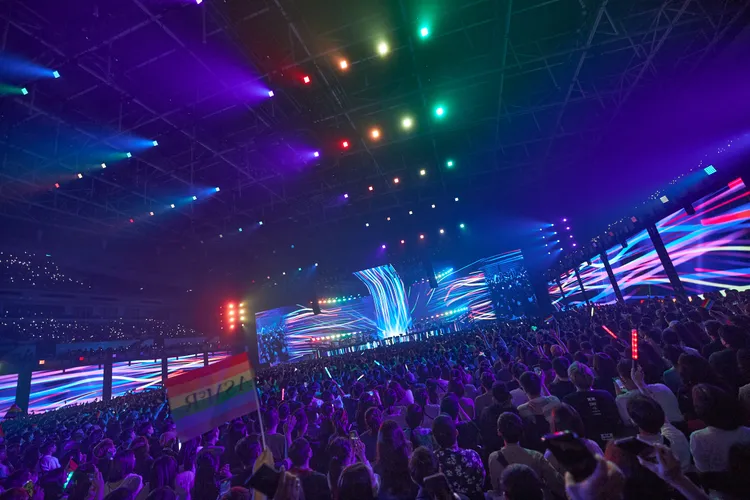 張惠妹個唱，幾乎每場必唱《彩虹》。聲動娛樂提供