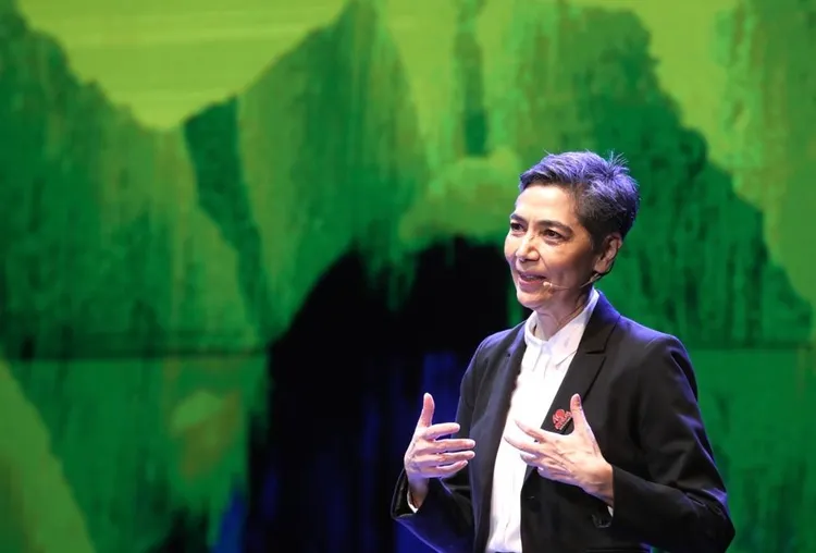 賴佩霞被朋友形容是被演藝圈耽誤的學者。賴佩霞提供