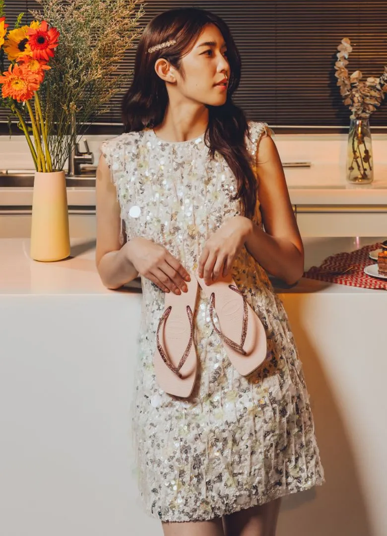 林思宇盛讚Square方形拖「美足力太強大」。品牌提供