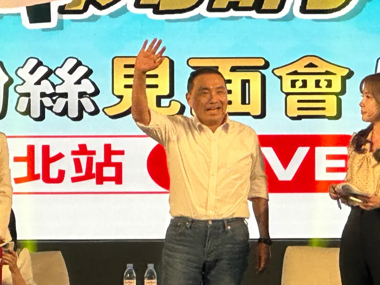 侯友宜批民進黨用二分法將台灣分裂。曾佳俊攝