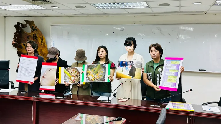 新北市議員陳乃瑜等人出面控訴新北公托頻頻出事，市府罔顧孩童安全。議員提供