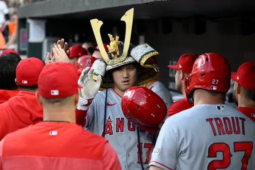 強！大谷翔平差一支二壘安打寫完全打擊　用火力大爆發幫自己打下第5勝