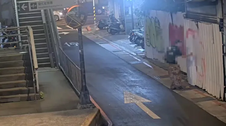 宋姓男大生大肆塗鴉。翻攝畫面