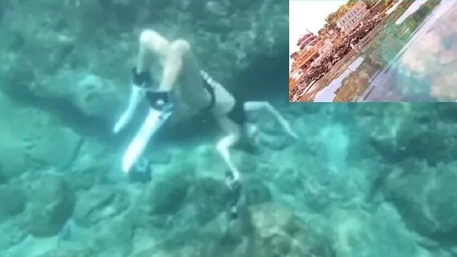 鵝肉女神變身美人魚。TikTok :ting07.20 提供