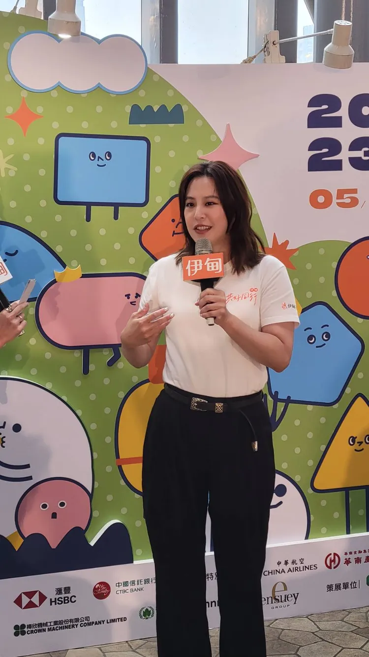黃小柔參加伊甸基金會活動。葉文正攝