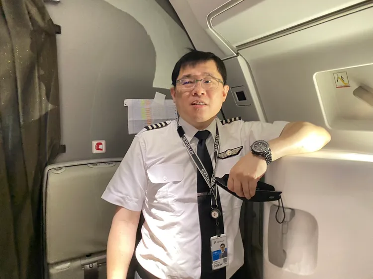 張國煒熬夜開飛機，是否違規待調查。資料照片