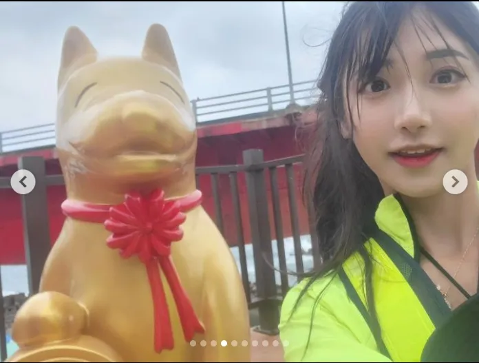 企鵝妹徒步環台。取自企鵝妹IG