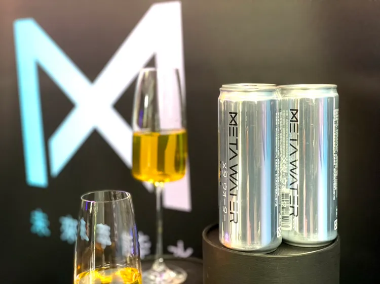 「META WATER未來萃能水」，以健康保健為主要訴求，添加多項專利成分。曾仲葳攝