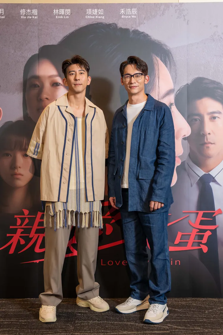 修杰楷（左）和温昇豪本就相識卻首次合作。TVBS提供