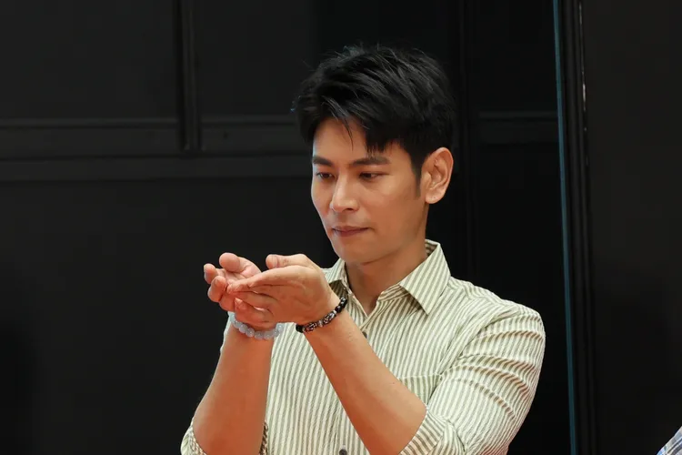 楊子儀法喜充滿。鄭孟晃攝