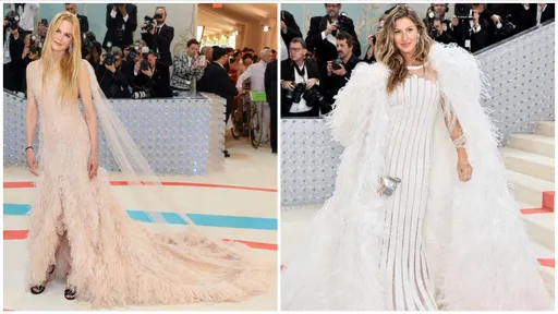 Met Gala|妮可基嫚澎湃羽毛裝重現20年前廣告 巴西超模離婚亮麗跑趴