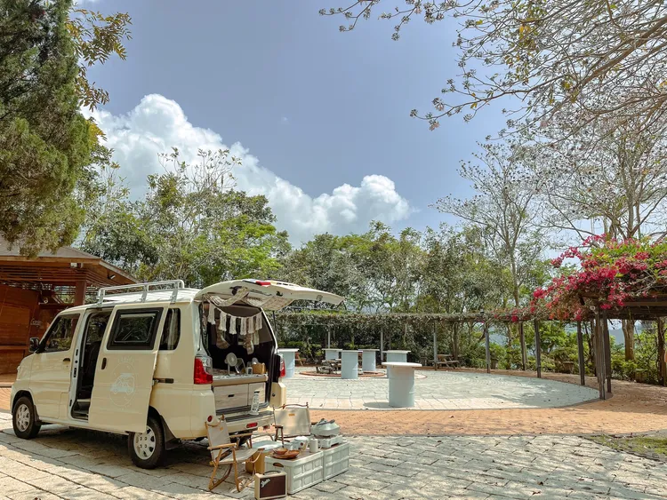 露營車可停於雲品酒店名人坡。業者提供