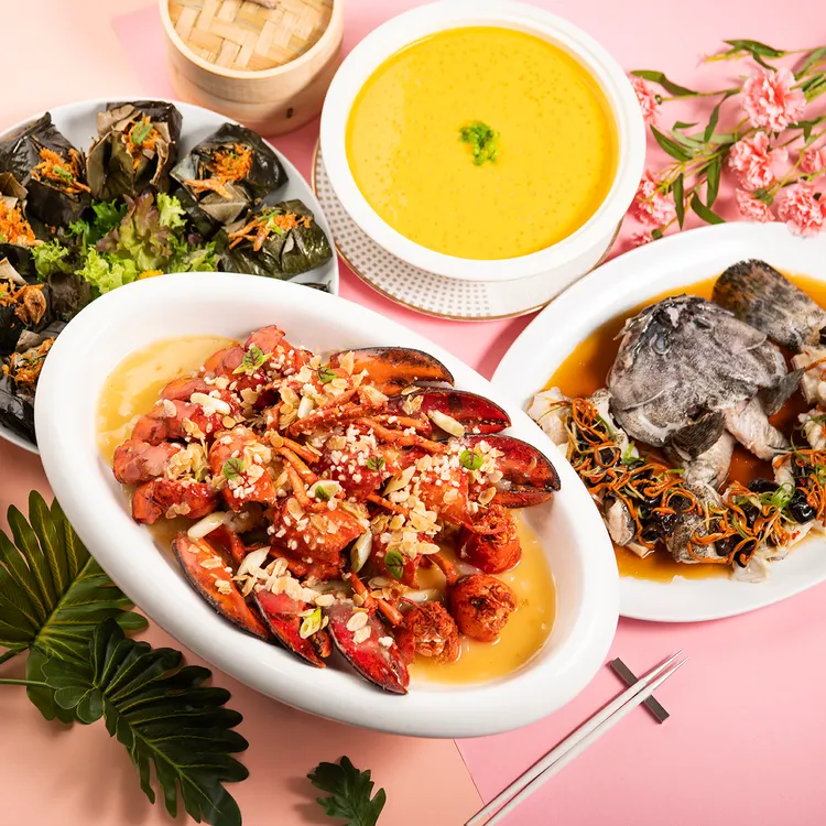 香宮粵菜餐廳母親節每桌6人桌菜18,888元。業者提供