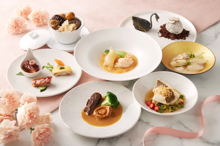 台北寒舍艾美酒店寒舍食譜「尊寵媽媽」母親節套餐。業者提供