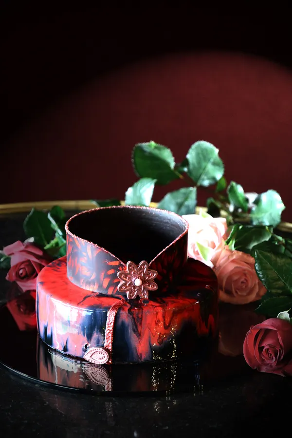 君品酒店母親節蛋糕「玫瑰夫人」。業者提供