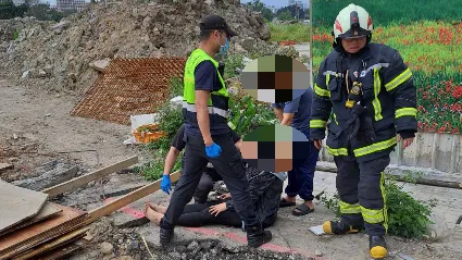 撞破工地圍籬摔進水溝　閃過鋼筋及釘子！新北女騎士命大僅擦傷