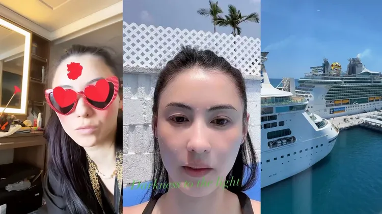 張柏芝享受郵輪假期。翻攝張柏芝IG