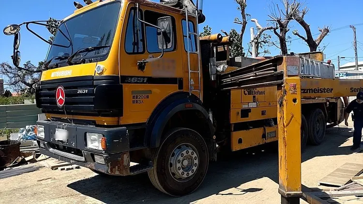 警方事後在學甲工地查獲吳男與其肇事的混凝土車。讀者提供