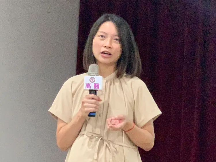 因子宮肌瘤造成不易受孕的鄭小姐，經海扶治療後，下月將生第二胎。吳慧芬攝