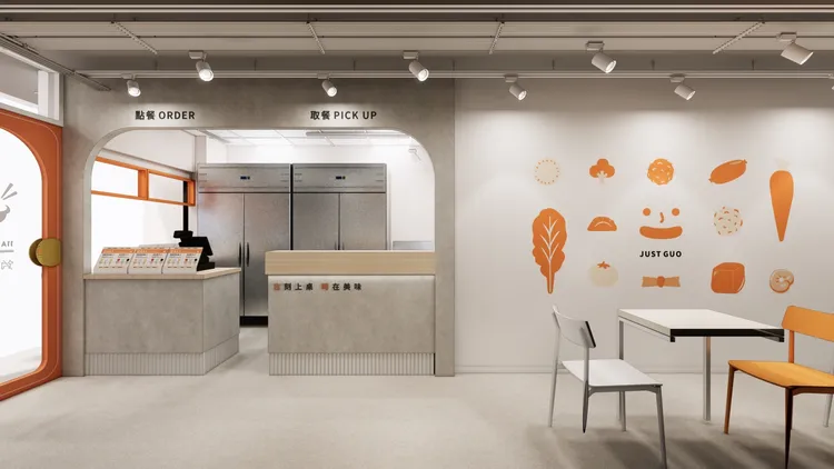 手繪風格的蔬菜與火鍋料打造形象牆，搭配活潑逗趣的Slogan，適合拍照打卡。業者提供