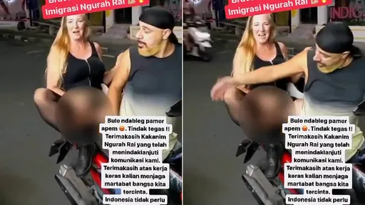 她遊峇厘島「坐機車放送鮑鮑」　民眾舉報怒抓垃圾遊客