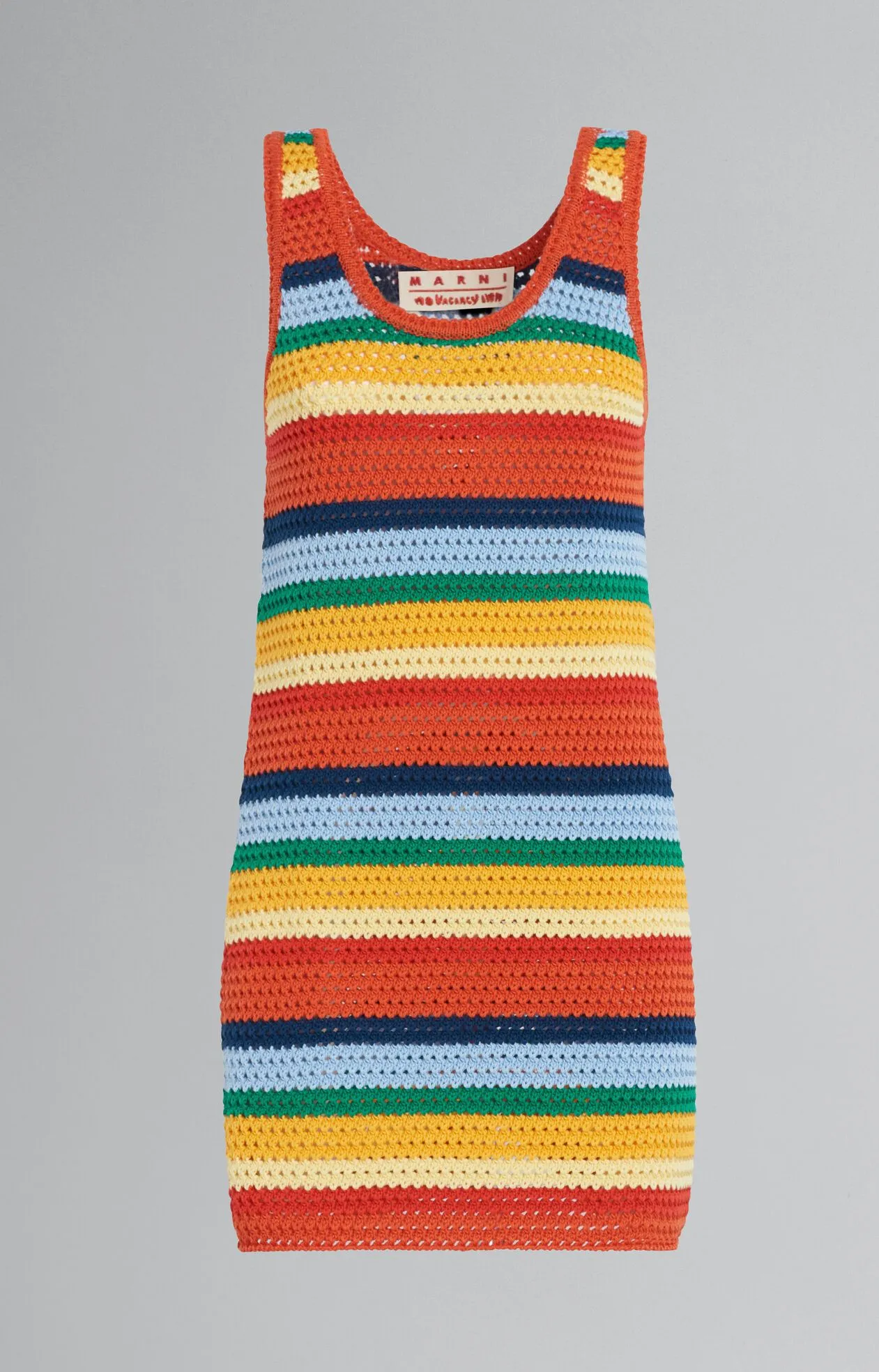 MARNI x NO VACANCY INN夏季膠囊系列針織背心短裙,3萬580元。品牌提供