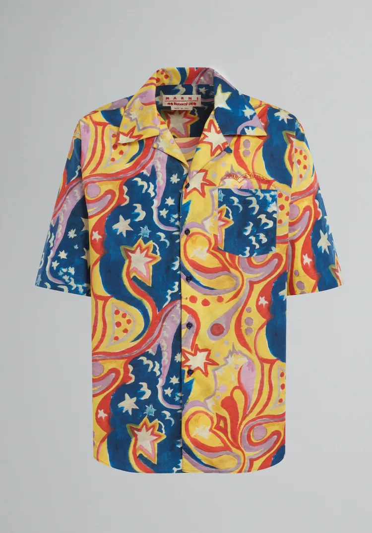 印花棉衫，2萬3580元。品牌提供