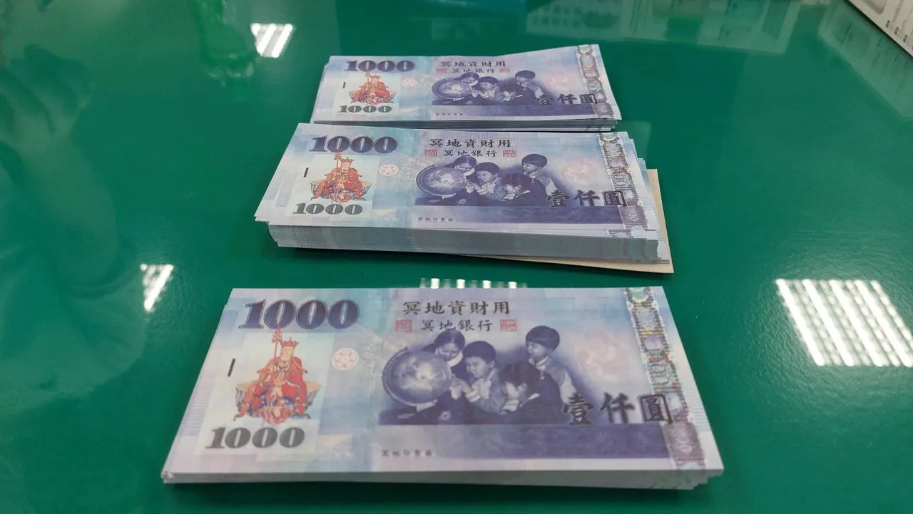 警民合作以冥幣釣出車手。桃園警分局提供