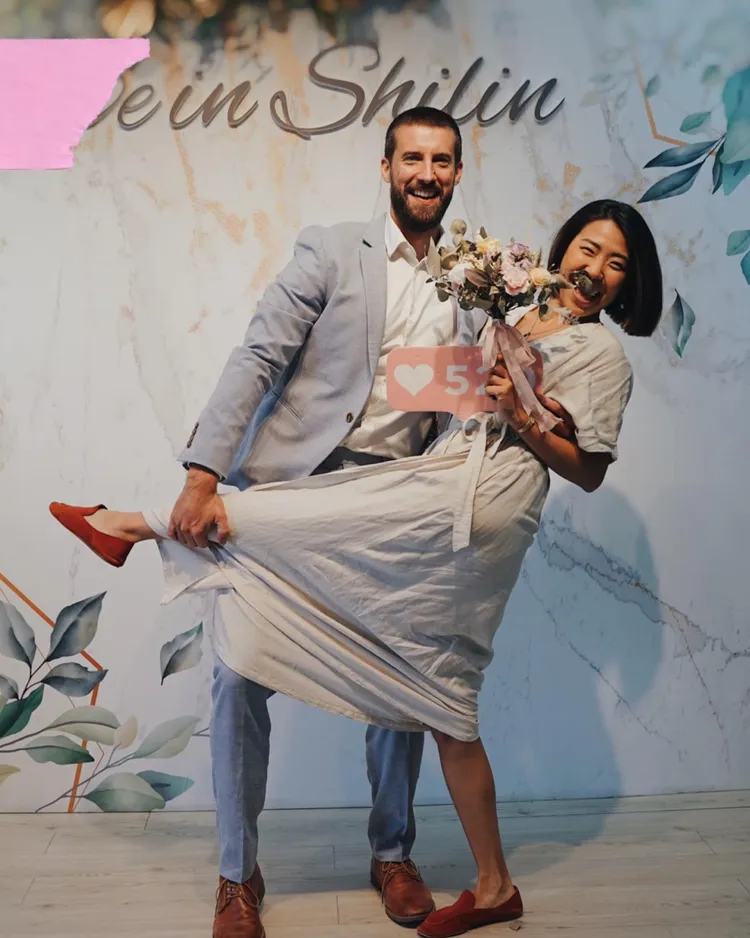 謝昕璇坦言，結婚原本不在她的計畫之中。翻攝「我是Cc謝昕璇，世界最棒工作的台灣女孩」臉書