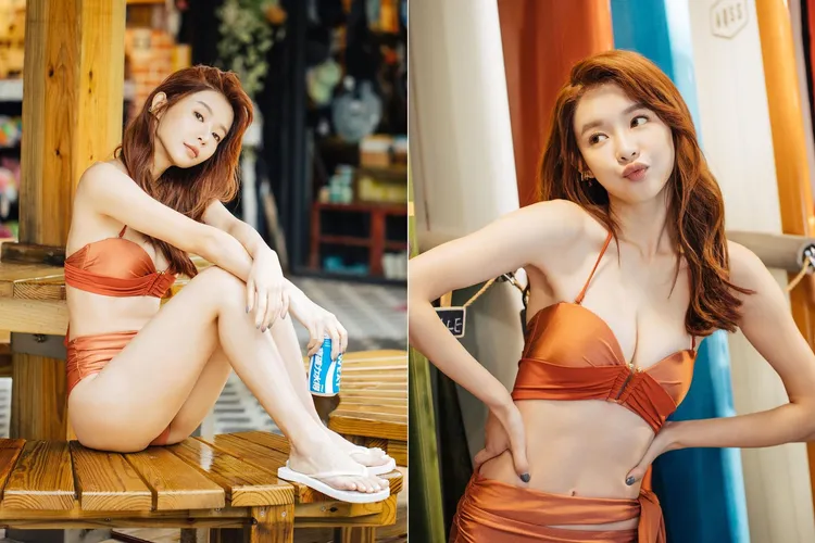 收工後Yuri曬出比基尼辣照，啟動渡假模式。取自Yuri IG