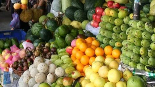 新鮮蔬果富含膳食纖維，適量食用有助促進腸道蠕動、改善便秘。資料照片