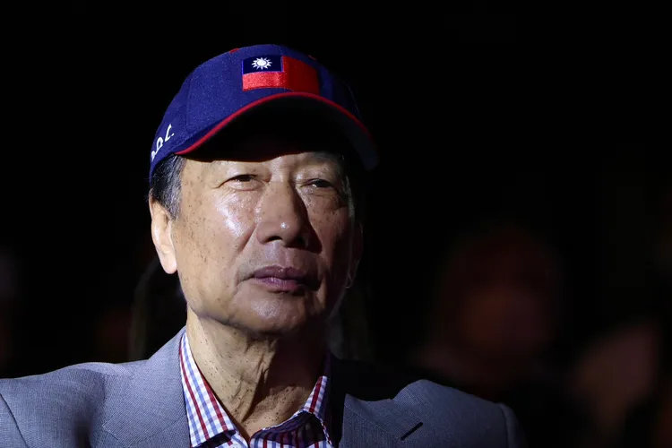 鴻海創辦人郭台銘，雖然30天內努力爭取支持，但最終還是惜敗侯友宜。資料照片，林林攝