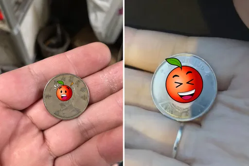 硬幣國父「雙眼放光」!還被「換頭」變成詭異女 網驚:怎弄的?