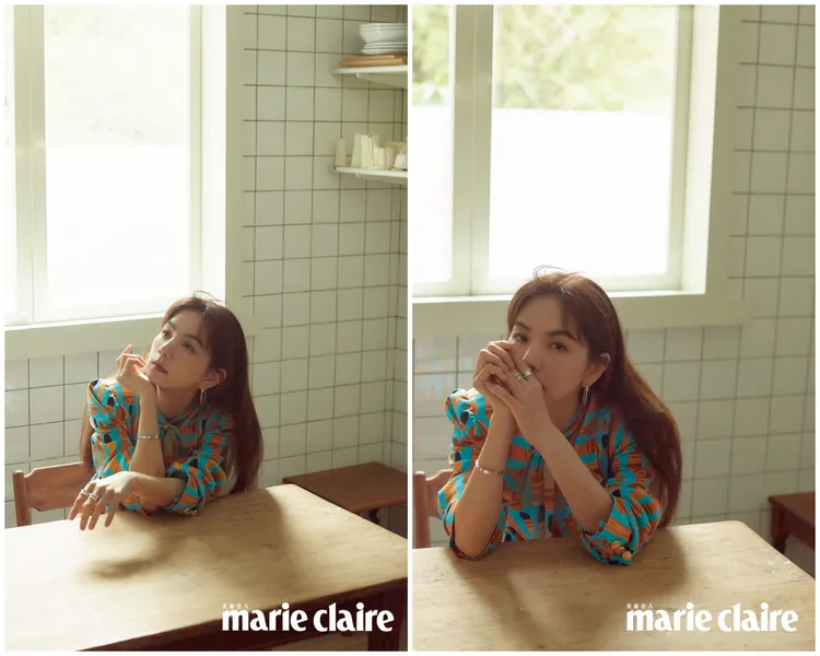 Ella身著GUCCI服裝搭配寶格麗珠寶，展現溫婉氣質。《美麗佳人》提供