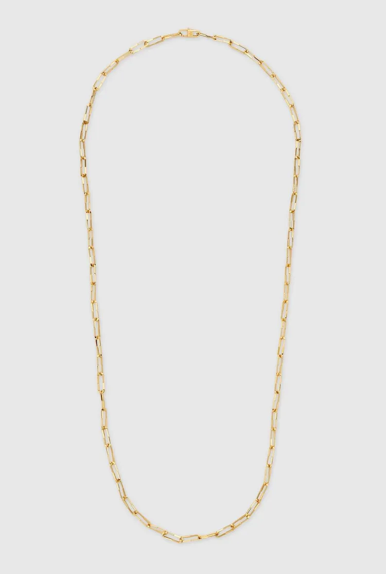 Gucci Link to Love系列18K金長鍊式項鍊，15萬9700元。品牌提供