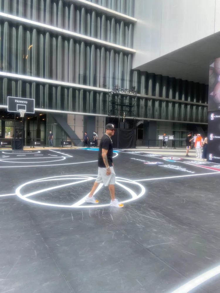 NBA傳奇球星「戰神」Allen Iverson。陳揚盛攝