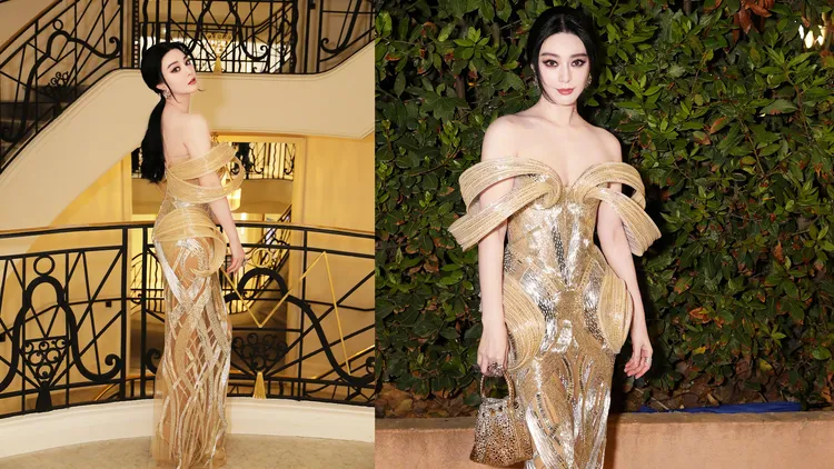 CHUNG THANH PHONG 2023早秋禮服終於不是生物系列。翻攝范冰冰微博