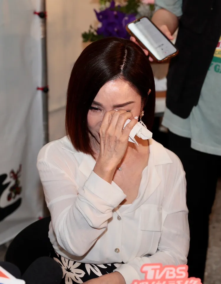 陳美鳳壓力爆棚，講到落淚。彭欣偉攝