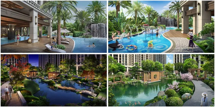 「世界花園」是板南線上難得大規模完整素地，6080坪壯闊大基地、3000坪4大主題花園、1200坪泳池度假會所，多達20項公設。