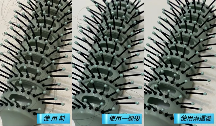 原本掉髮問題嚴重，使用水光瓶+小金碗後觀察約兩至三週的時間，能見明顯的改善。