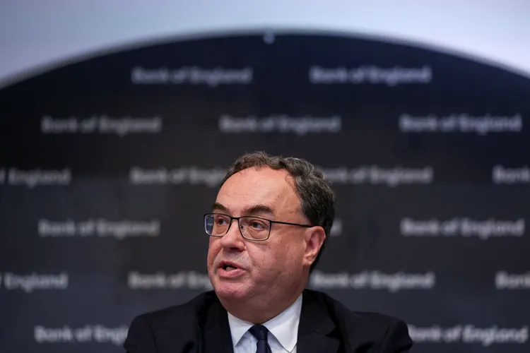 英國央行（BOE）總裁貝利（Andrew Bailey）今天召開記者會。路透社
